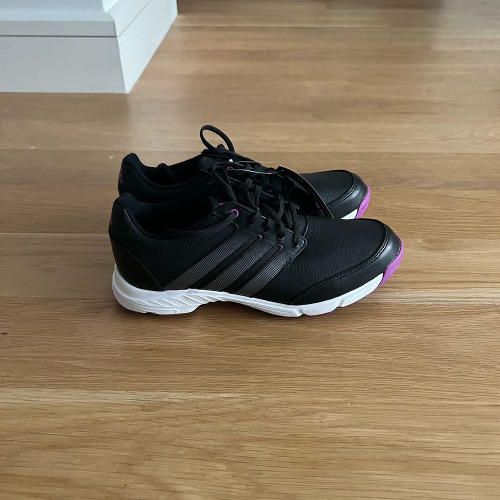 NWT Adidas Women’s black and purple golf shoes!